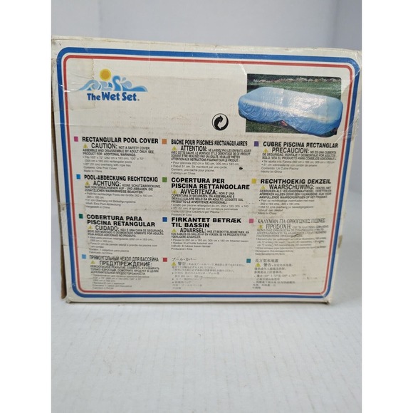 Intex Vintage The Wet Set Inflatable Rectangular Pool‎ Cover - Picture 4 of 6